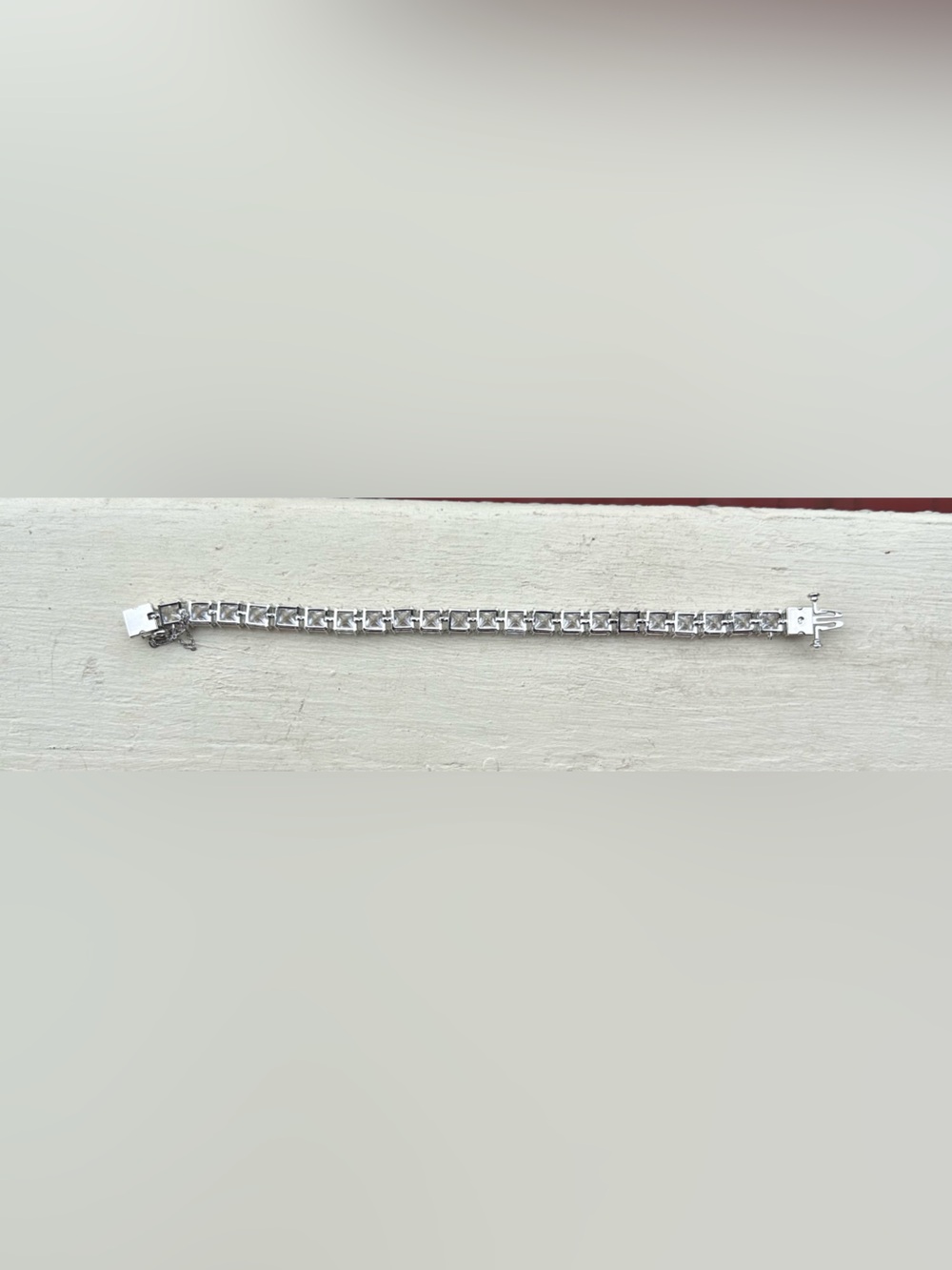 NWOT Swarovski Matrix Square-Set Tennis Bracelet - Picture 8 of 10